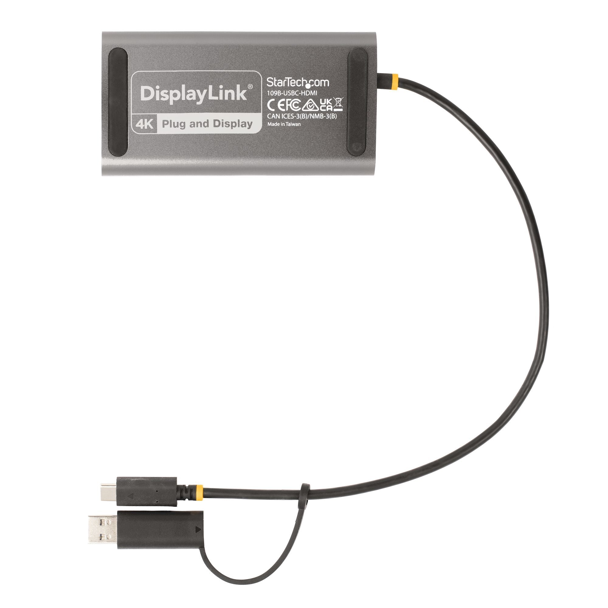 Startech Adaptador Usb-C A Hdmi Doble - Usb Tipo C A 2 Monitores Hdmi - 4k 60hz Pd De 100w 30cm