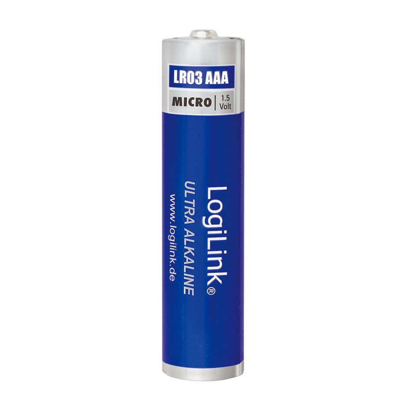 Pila Alcalina Lr03 Aaa 1,5v 8 X Retractil Industrial Logilink