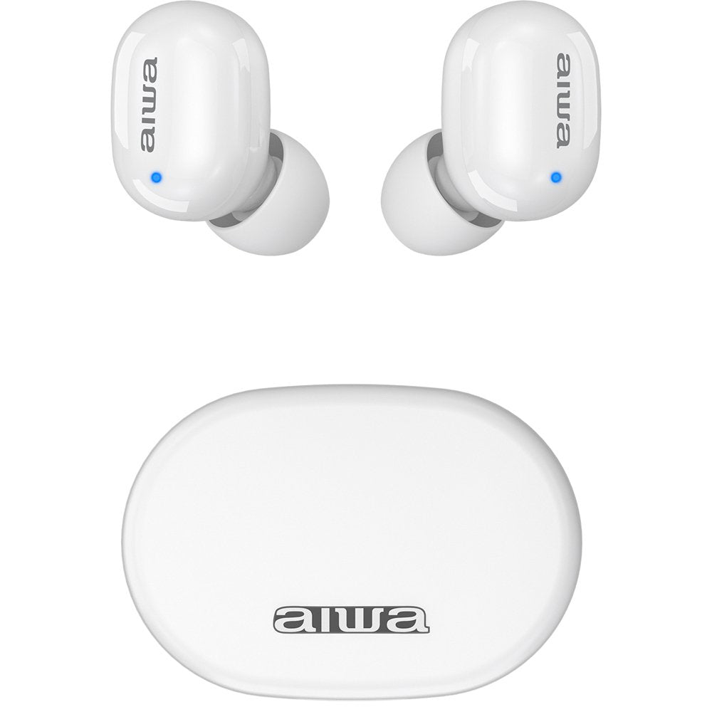 Auriculares Micro Aiwa Ebtw-150wt Blanco Bluetooth/Tactil/Estuche Carga/Pantalla Led/2xmic Ebtw-150wt