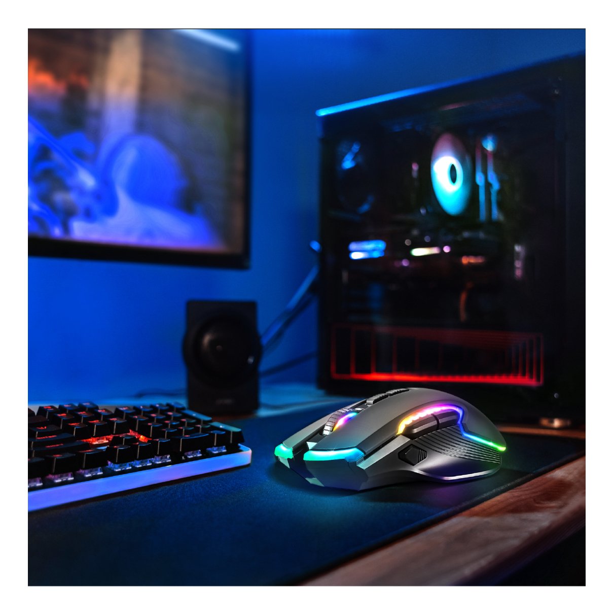 EAN 3700104445963 - Spirit of Gamer ELITE M70 ratón Juego mano derecha RF Wireless + Bluetooth Óptico 4800 DPI imagen 6