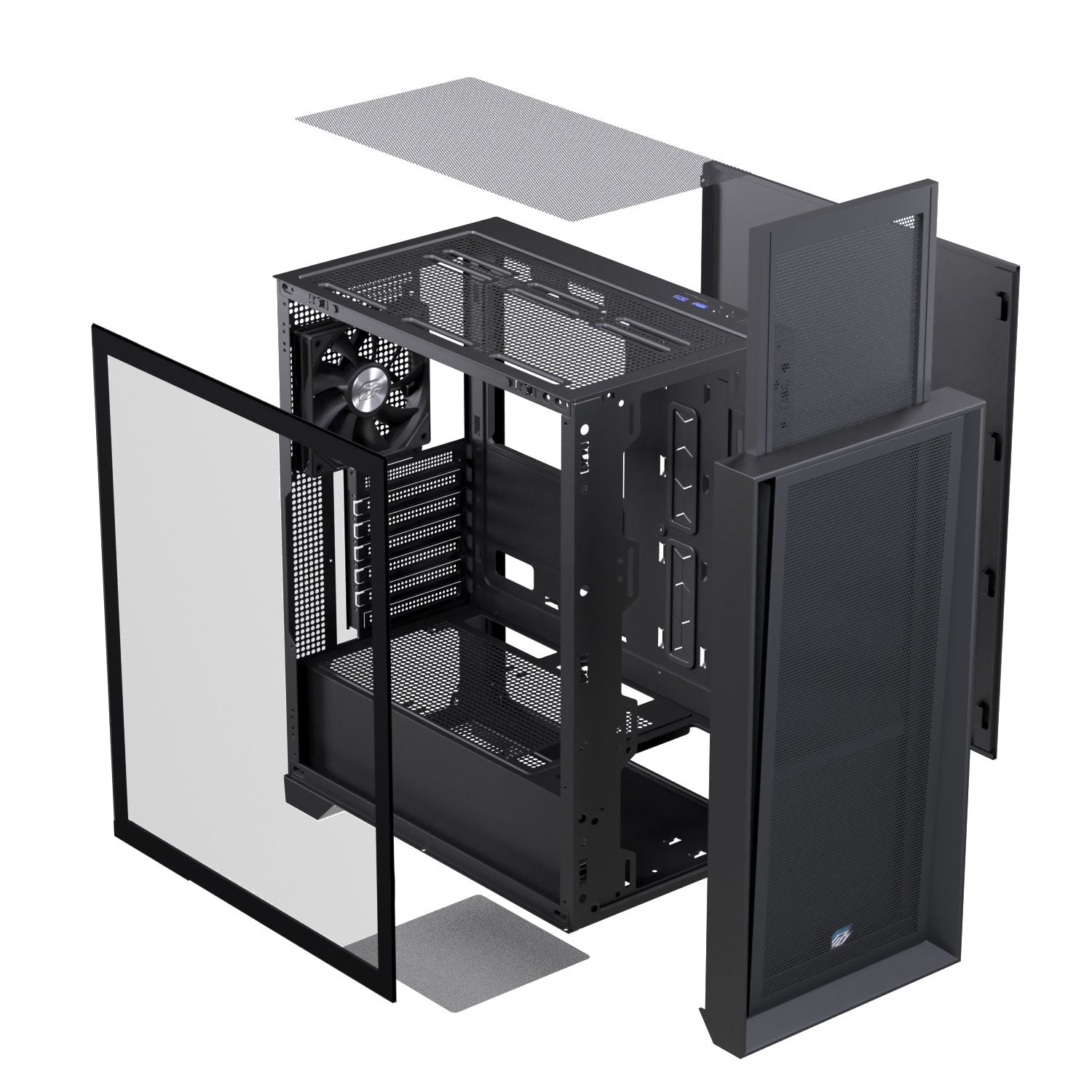 EAN 6977277360103 - Einarex EXCS-PL-600C-B carcasa de ordenador Midi Tower Negro imagen 10