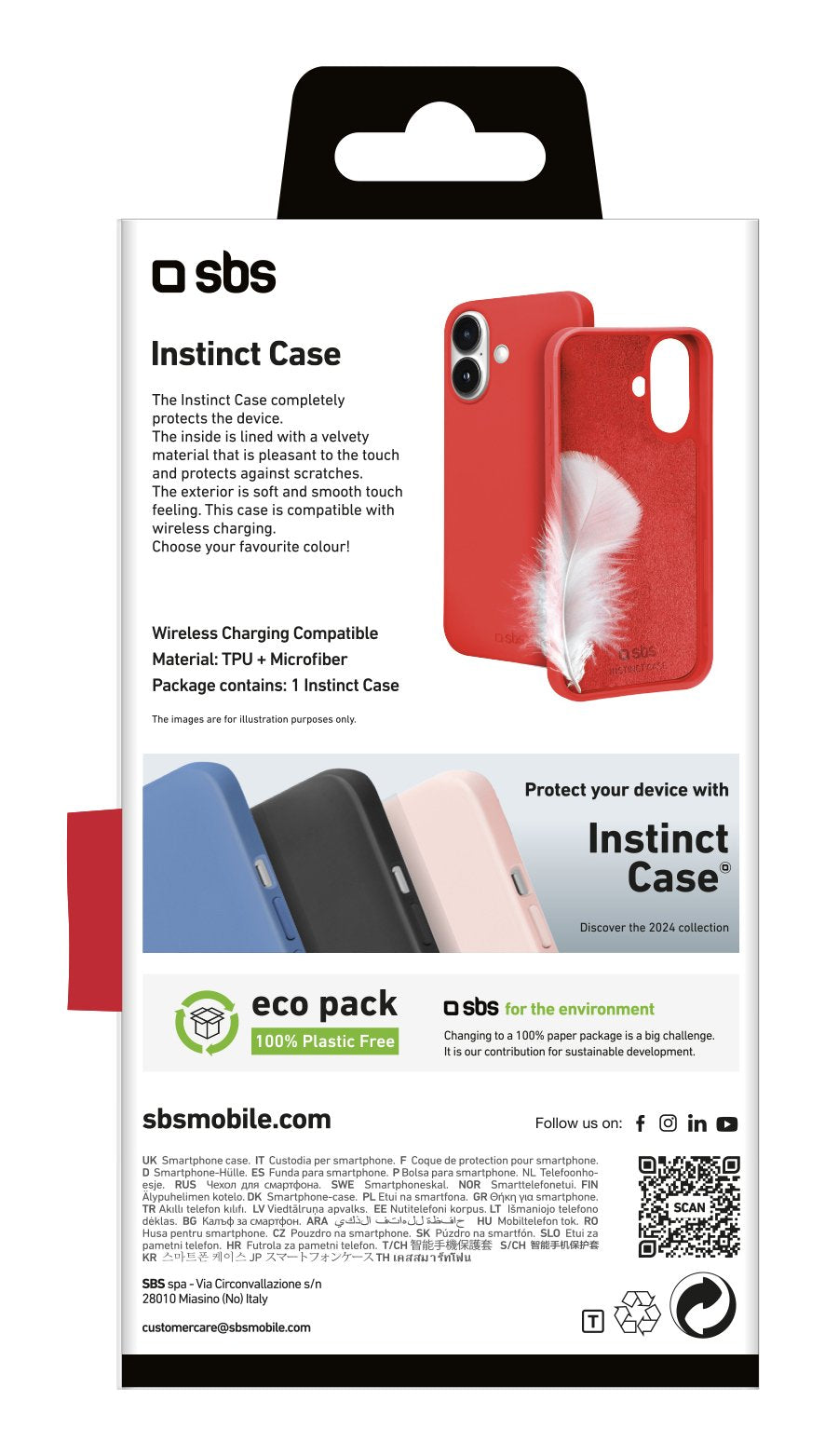 Sbs Inminct Funda Para Iphone 16 Rojo