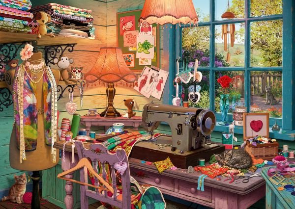 Puzzle Schmidt Spiele Steve Read: Secret - Im Nähzimmer 59654