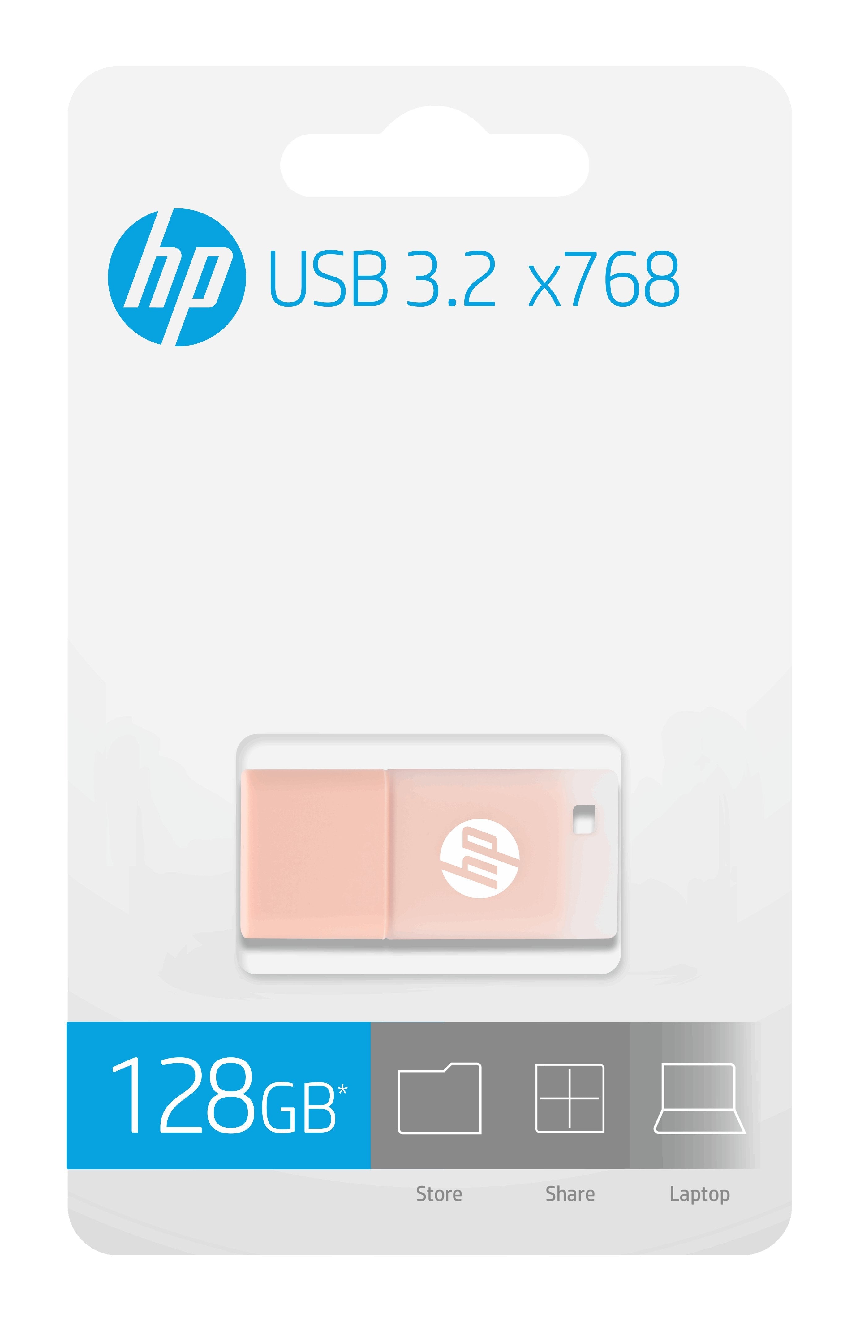 Usb 3.2 Hp 128gb X768 Beige Rose