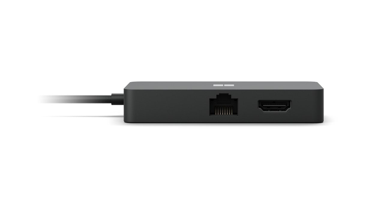 Hub De Viaje Usb-C Para Microsoft Surface, Estación De Acoplamiento Negra, Hdmi, Rj-45, Usb-A, Usb-C 161-00002