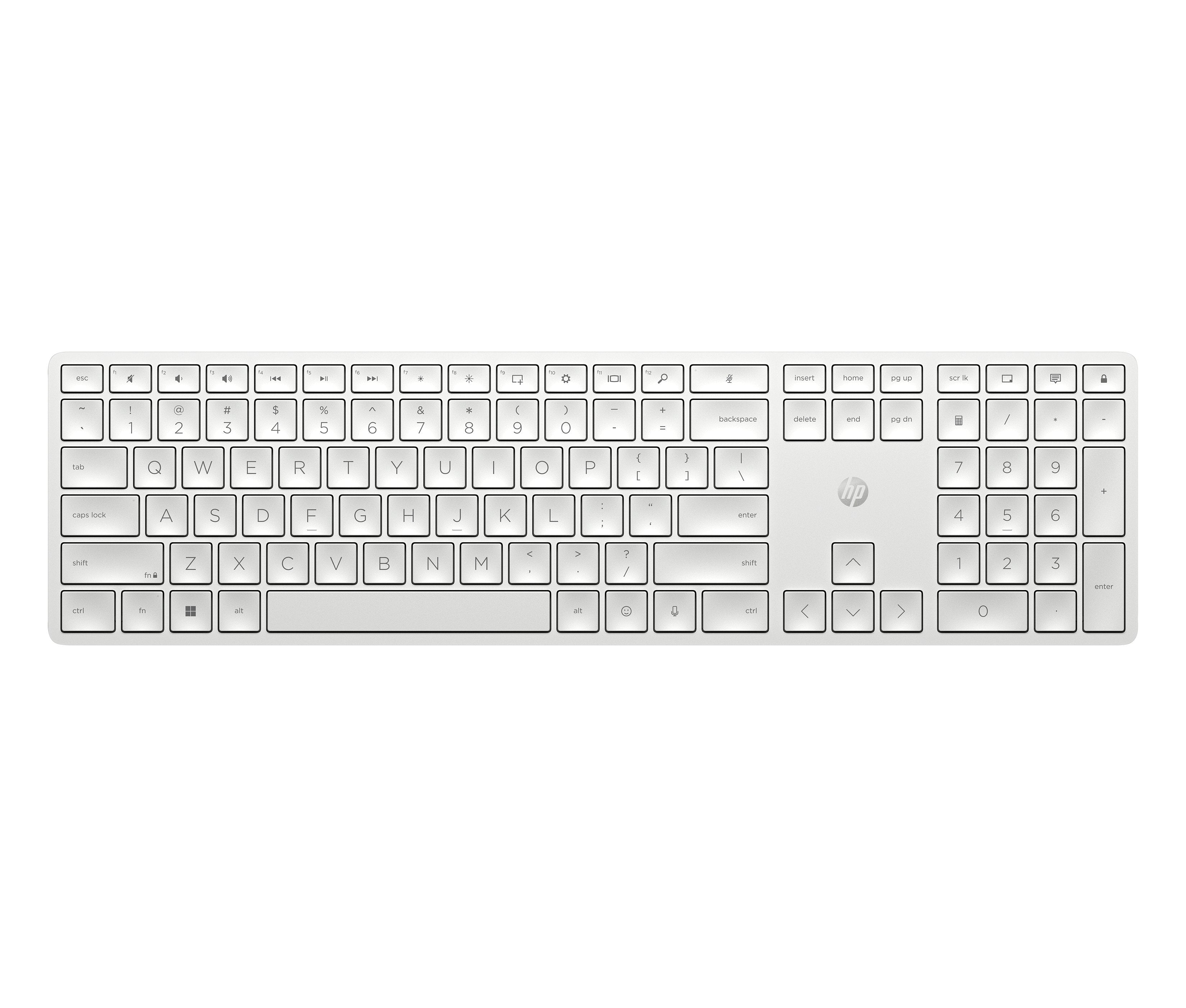 Teclado Inalámbrico Programable Hp 450 Negro, Diseño De 4r184aa#Abd