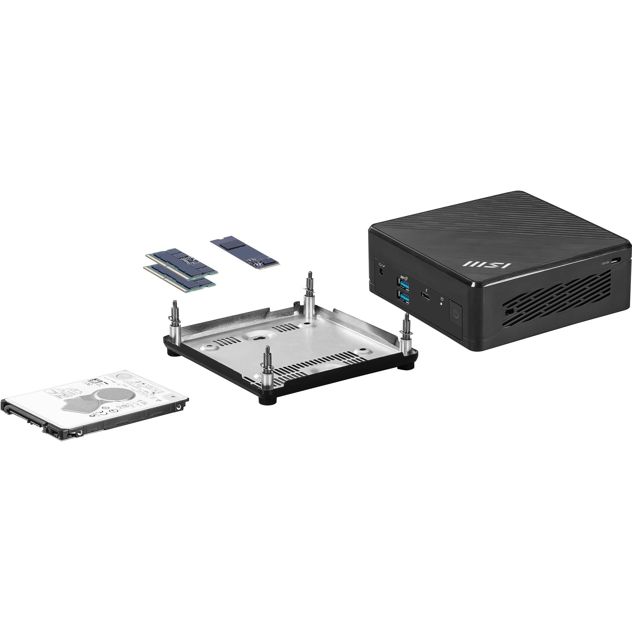 Barebone Msi Cubi 5 1m-437beu Black Intel Core 7 150u /2x Usb 2.0, 3x Usb-A 3.2, 1x Usb-C / Sin Sistema Operativo
