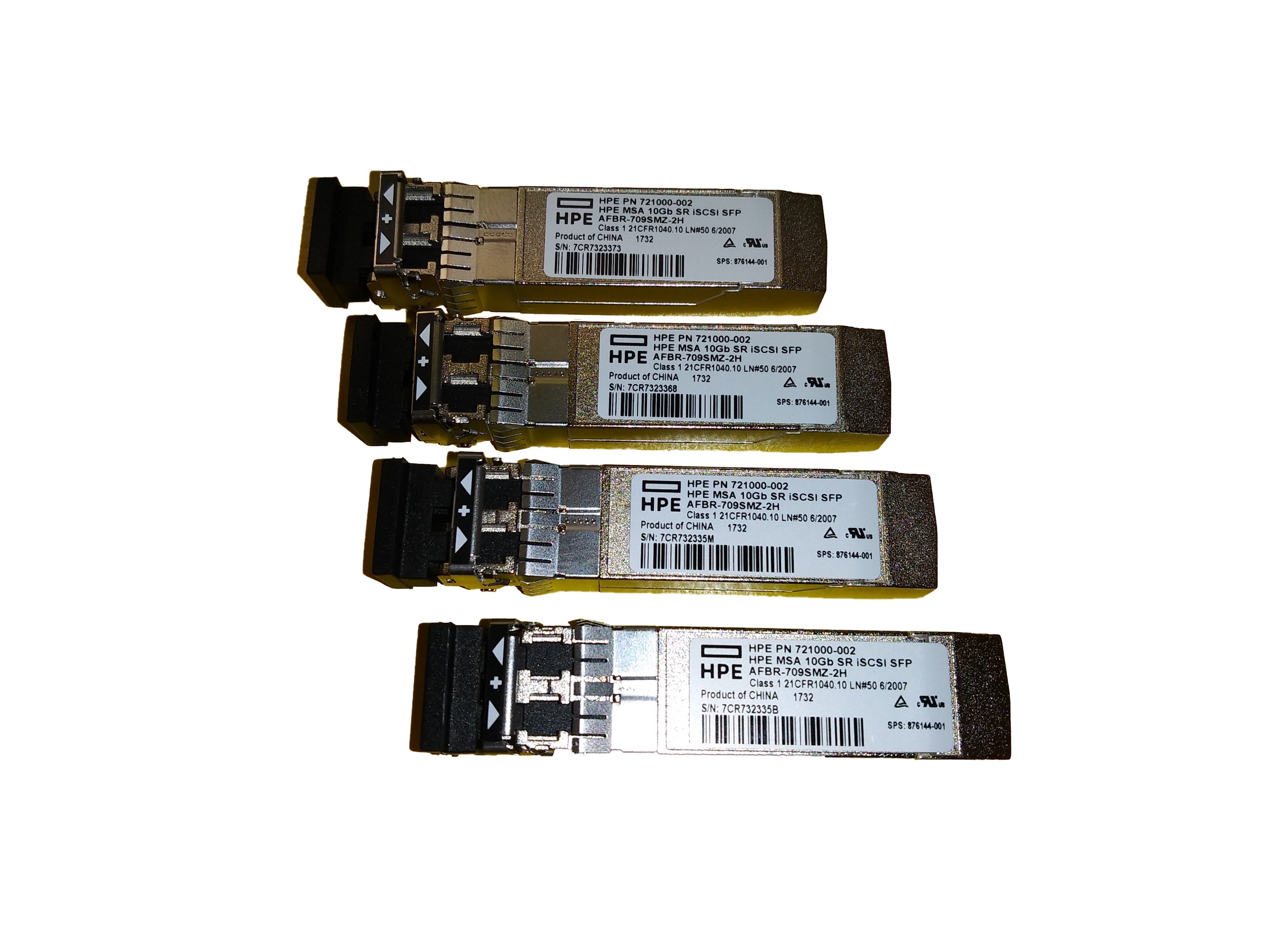 Hewlett Packard Enterprise Msa 10gb Short Range Iscsi Sfp+ 4-Pack Red Modulo Transceptor Fibra Óptica 10000 Mbit/S Sfp+ 850 Nm