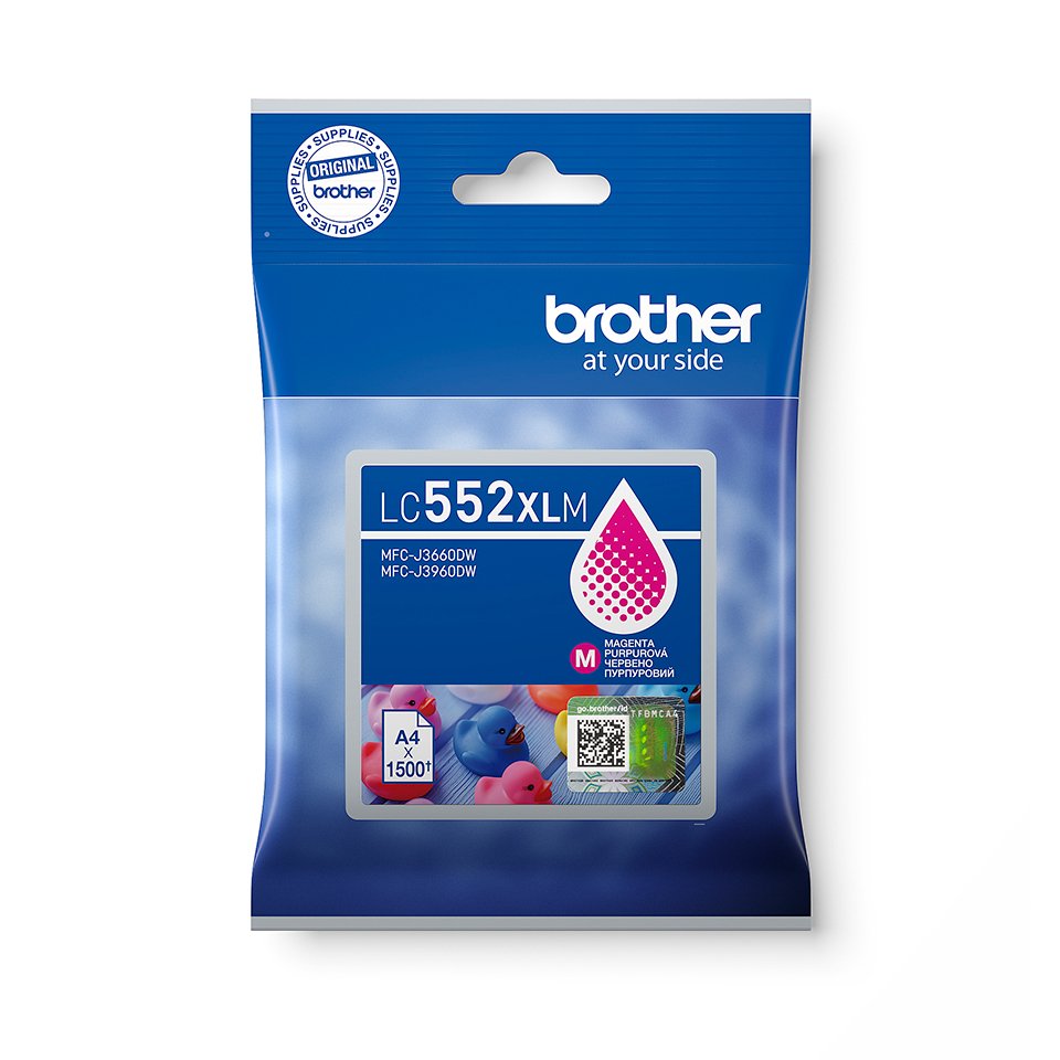EAN 4977766843454 - Brother LC552XLM cartucho de tinta 1 pieza(s) Original Magenta imagen 1