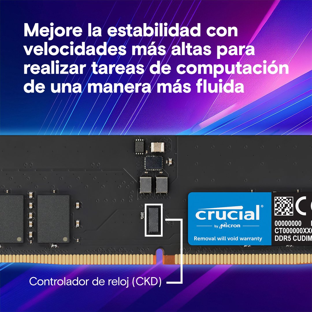 EAN 0649528940889 - Crucial CT32G64C52CU5 módulo de memoria 32 GB 1 x 32 GB DDR5 6400 MT/s imagen 4