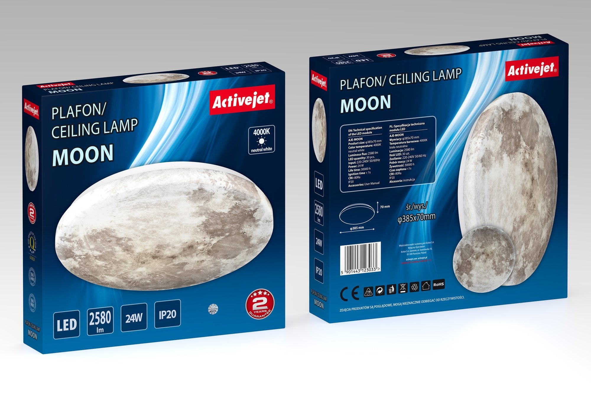 EAN 5901443123033 - Activejet AJE-MOON 24W iluminación de techo imagen 10