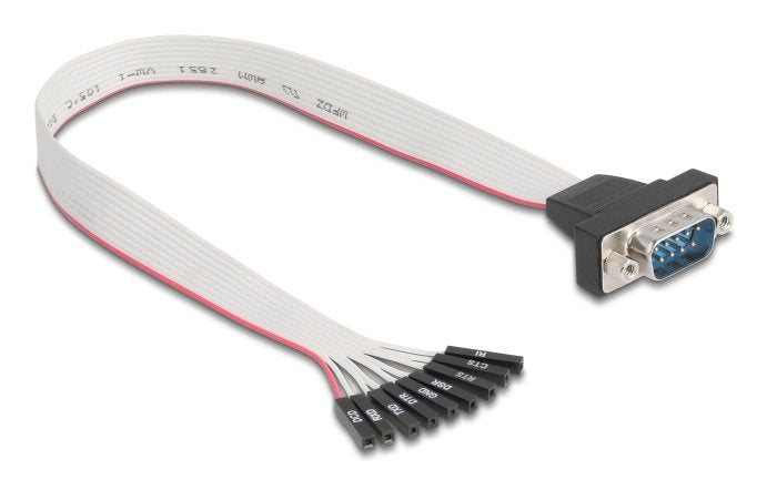 EAN 4043619908530 - DeLOCK 90853 cable de serie Negro, Gris 0,3 m RS-232 9 x 1-pin imagen 1