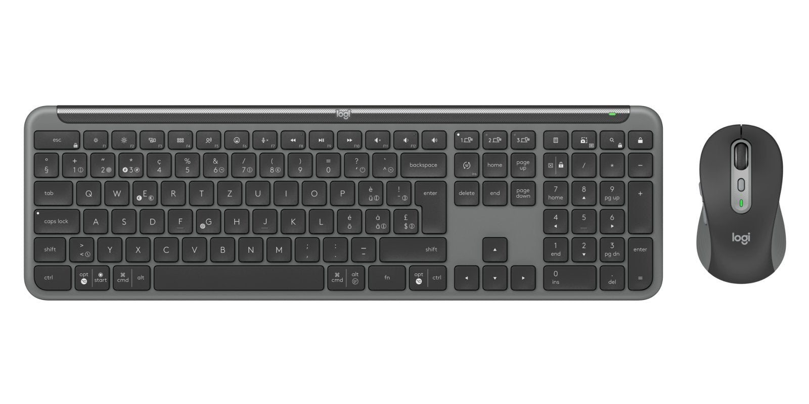 Logitech Signature Slim Combo Mk950 For Business - Graphite - Central-419 (Ch)
