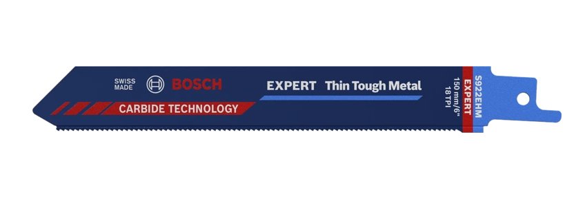 Hoja De Sierra De Sable Bosch Expert 'Thin Tough Metal' S 922 Ehm (Longitud 150 Mm) 2608900360