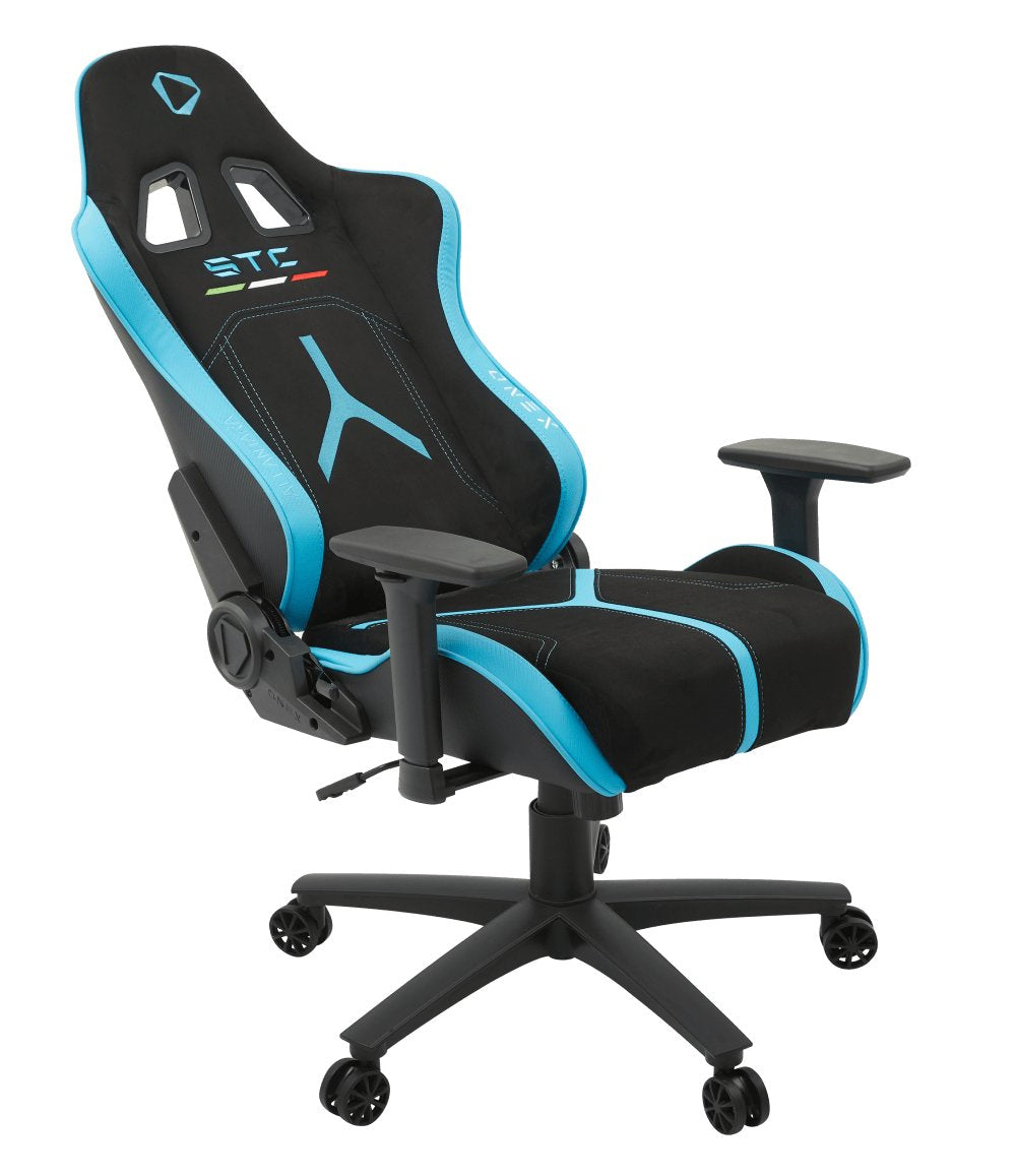 Silla Gaming Onex Stc Alcantara Serie L - Negro Azul