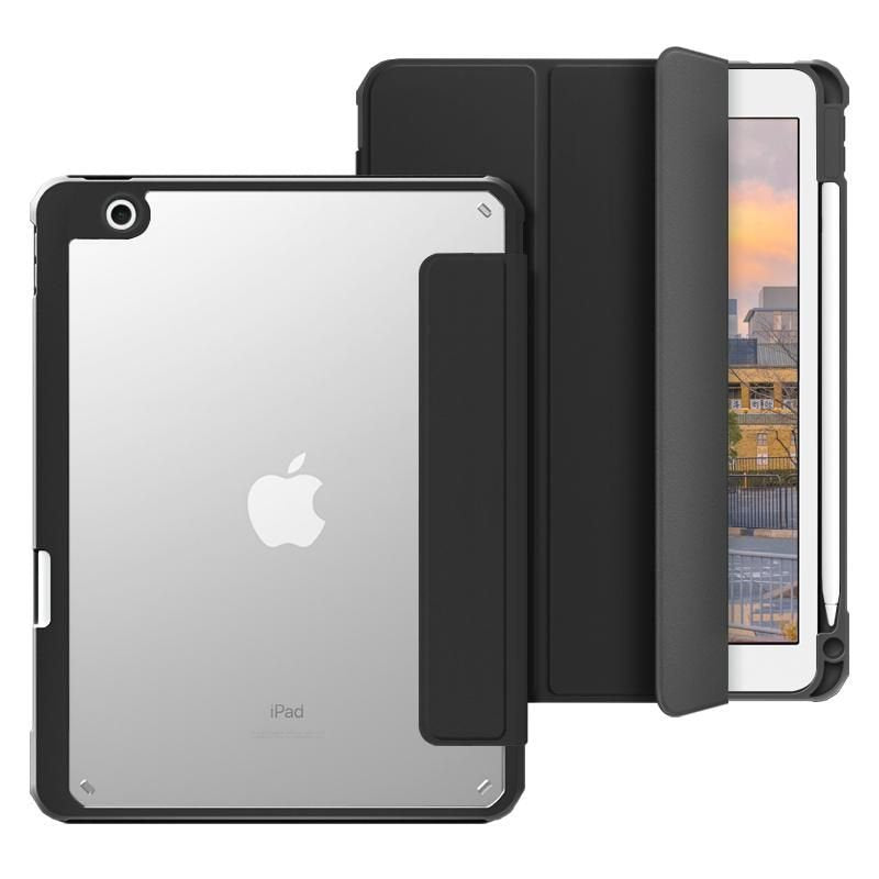 Estuff Es68200001-Bulk Funda Para Tablet Ipad 10.2 (2019), Ipad 10.2 (2020), Ipad 10.2 (2021) 25,9 Cm (10.2") Folio Negro, Transparente