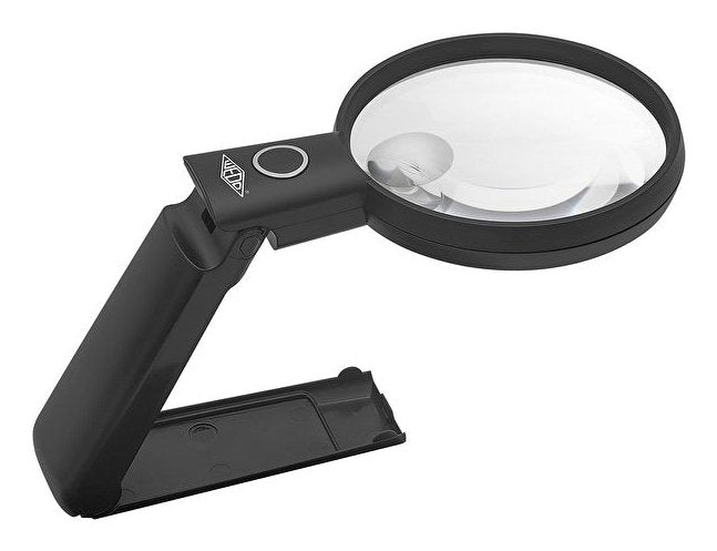 Wedo Lupe Rund Beleuchtet 90 Mm Con Mandfuss Negro