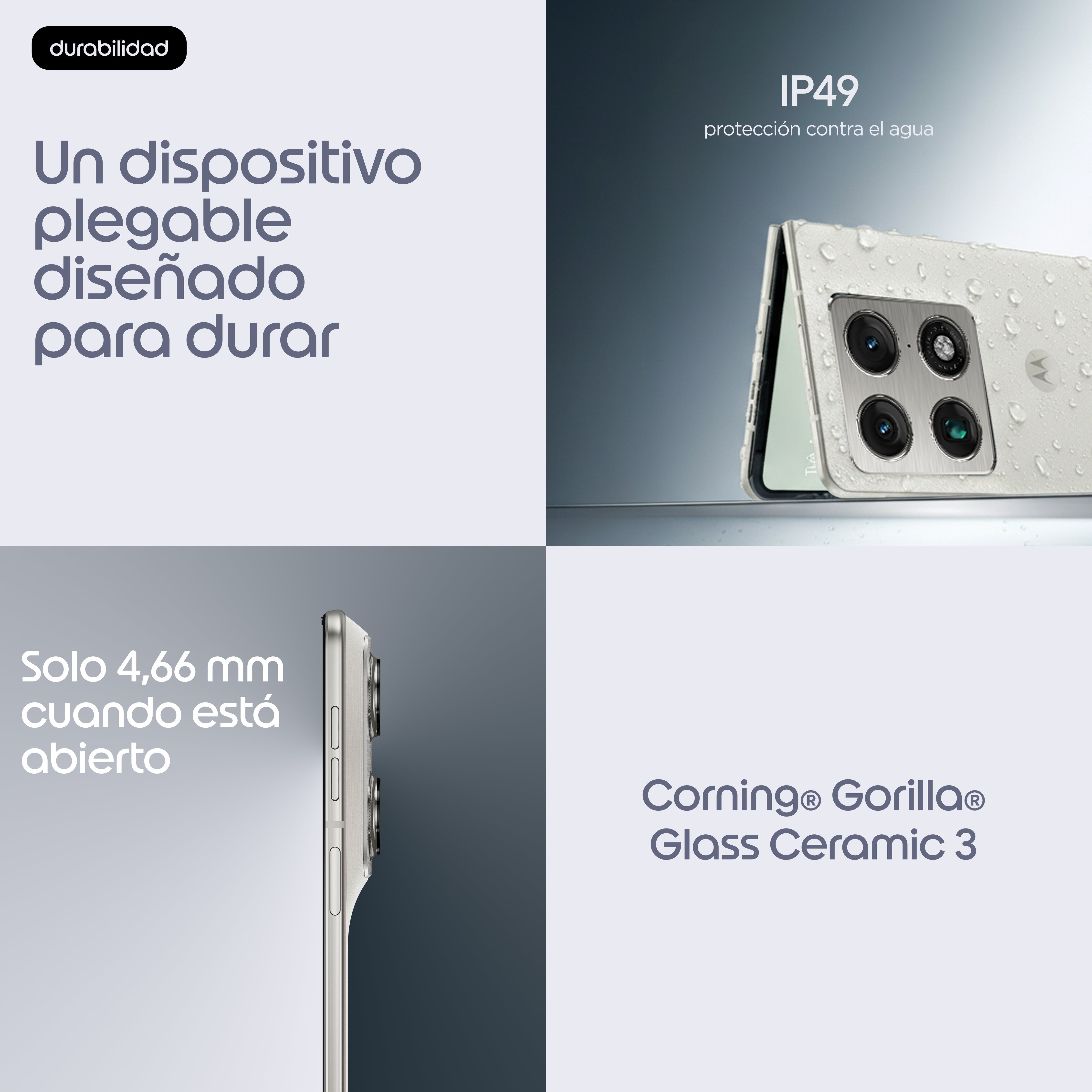 EAN 0840493610832 - Motorola razr fold 20,6 cm (8.09") SIM doble Android 16.0 5G USB Tipo C 16 GB 512 GB 6000 mAh Blanco imagen 13