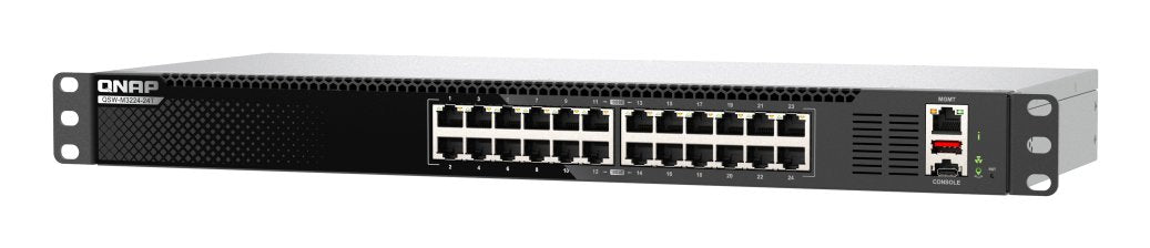 EAN 4711103085363 - QNAP QSW-M3224-24T switch Gestionado L3 10G Ethernet (100/1000/10000) 1U Negro, Plata imagen 3