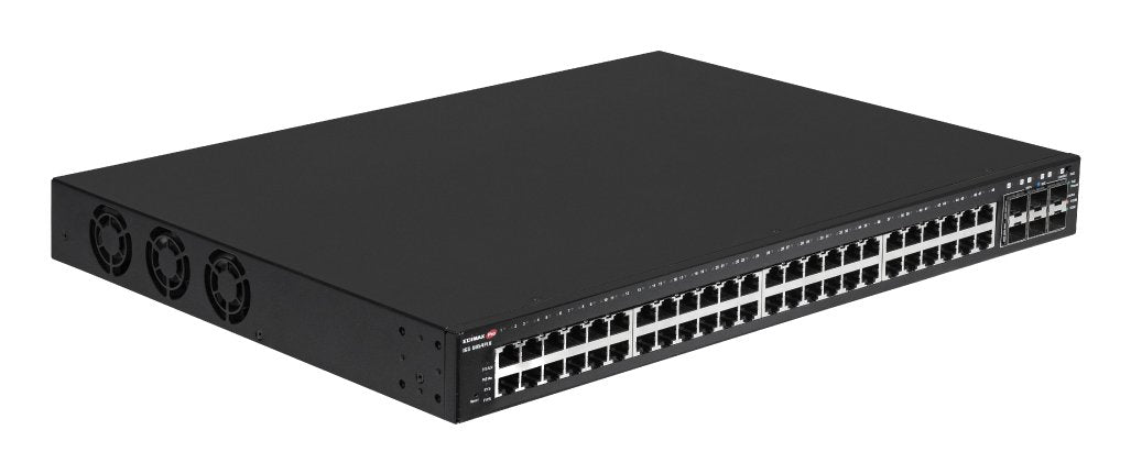 EAN 4717964704948 - Edimax IGS-5654PLX switch Gestionado Gigabit Ethernet (10/100/1000) Energía sobre Ethernet (PoE) 1U Negro imagen 3