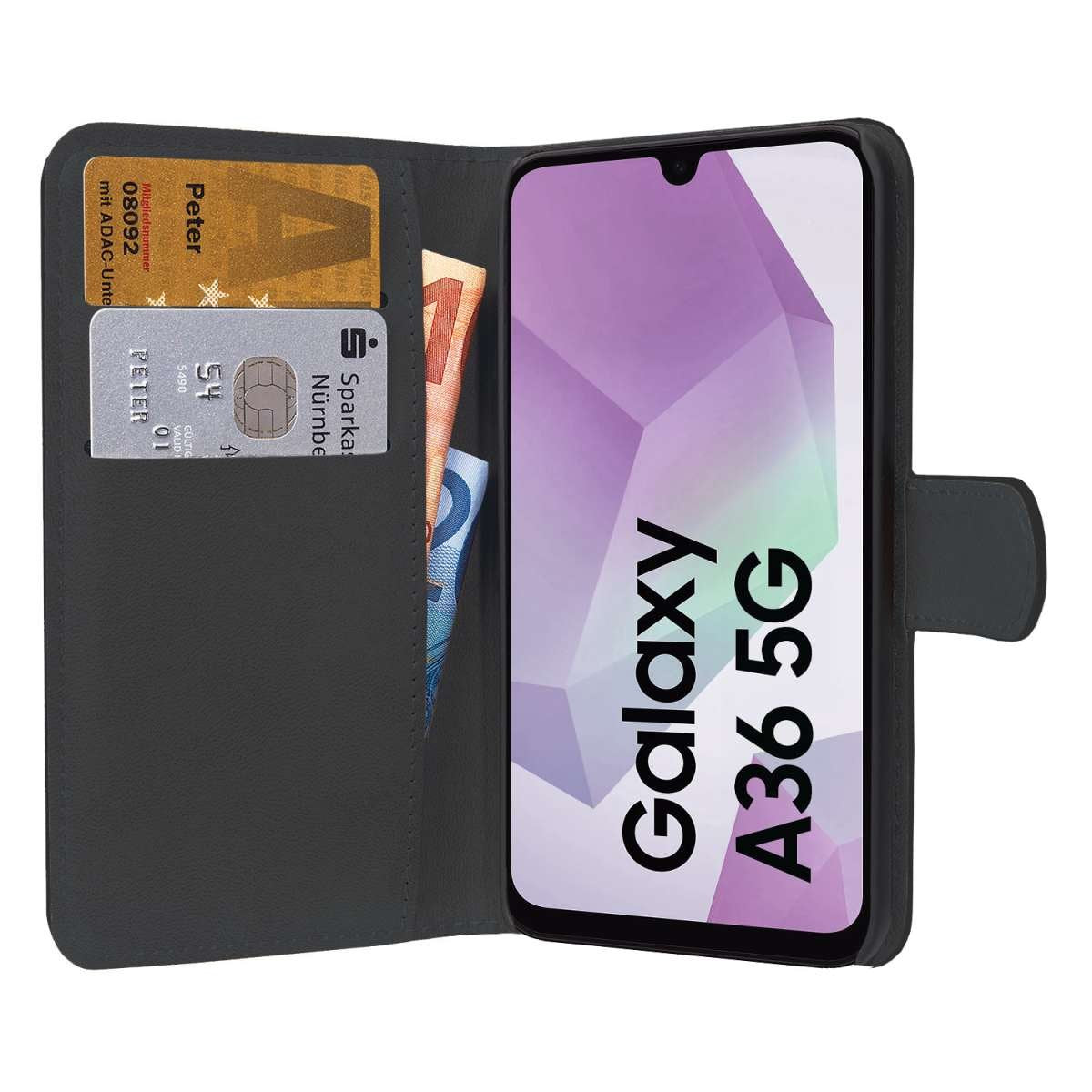 Pedea Book Cover Classic Fr Samsung Galaxy A36 A56 5g Schwarz