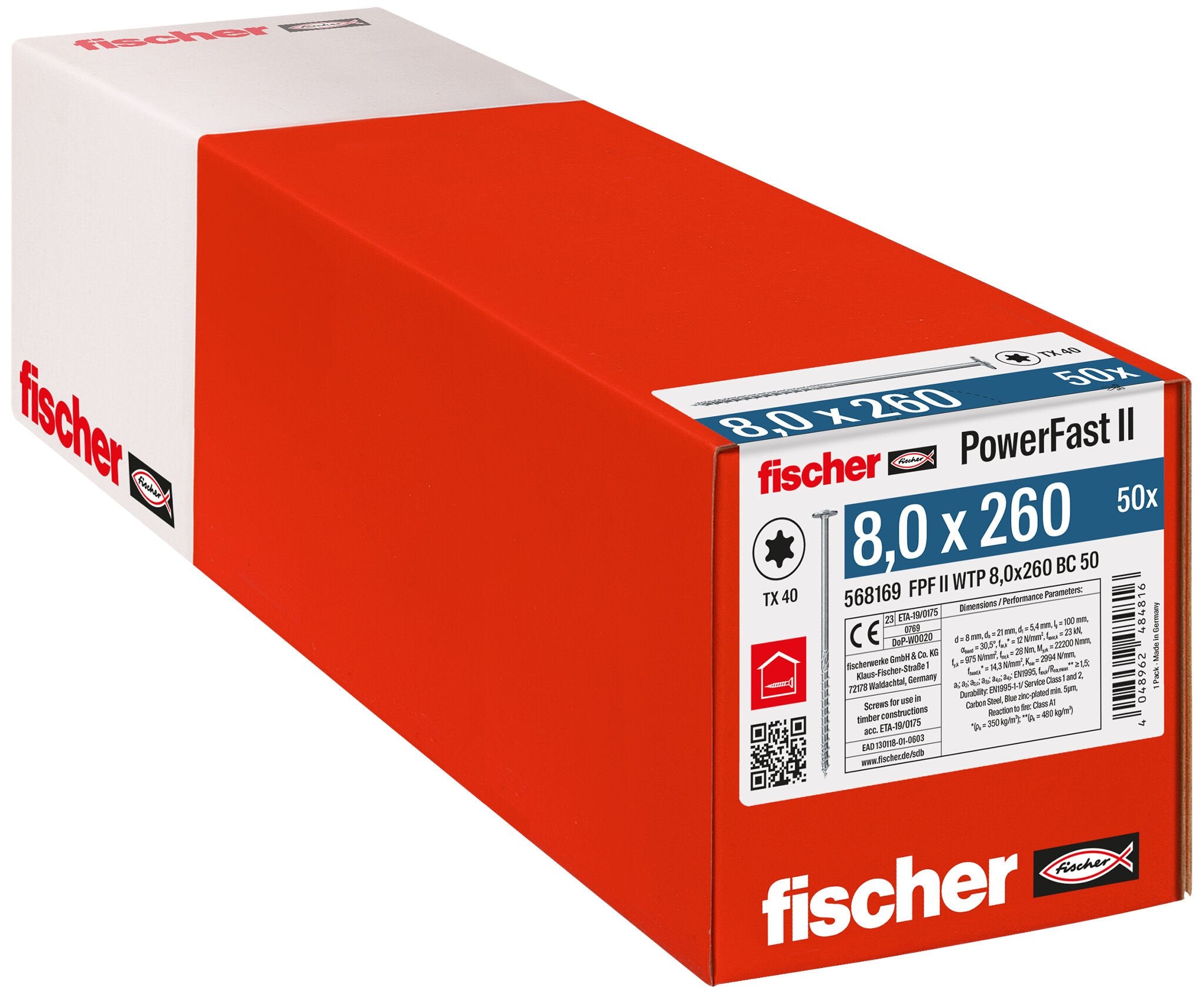 EAN 4048962484816 - Fischer 568169 tornillo/tuerca 50 pieza(s) imagen 2