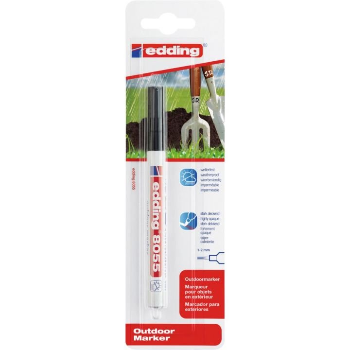 Edding Marcador Permanente Para Exterior 8055 Negro Blister