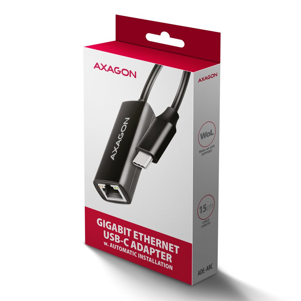 EAN 8595247907936 - Axagon ADE-ARC USB-C 3.2 Gen 1 - Gigabit Ethernet 10/100/1000 Adapter - Adapter - Digital/Daten 1000 Mbit imagen 7