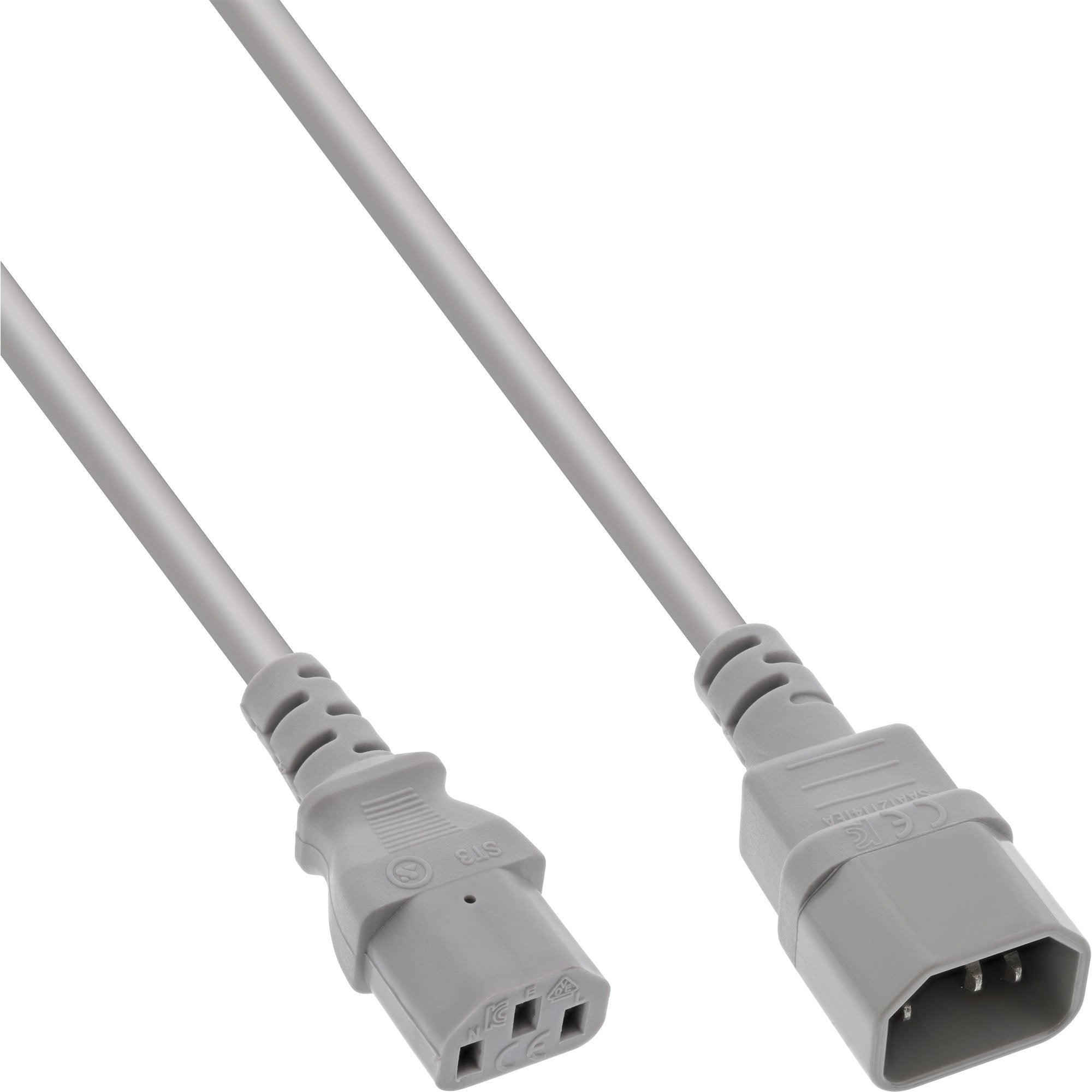 Cable Inline Iec C13 A C14 Gris 1,8 M
