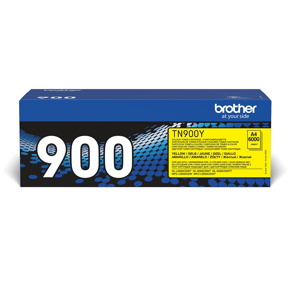 EAN 4977766735124 - Brother TN-900Y cartucho de tóner 1 pieza(s) Original Amarillo imagen 1