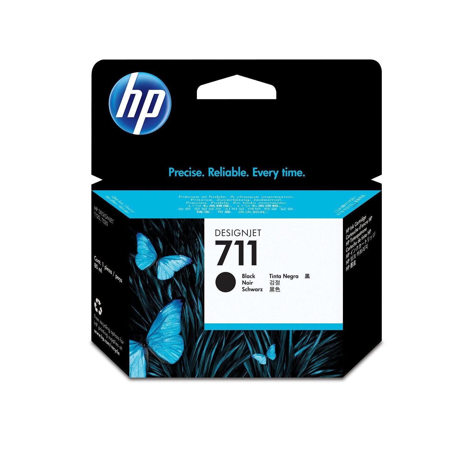 EAN 0886112841164 - HP 711 80-ml Black DesignJet Ink Cartridge cabeza de impresora Inyección de tinta térmica imagen 3