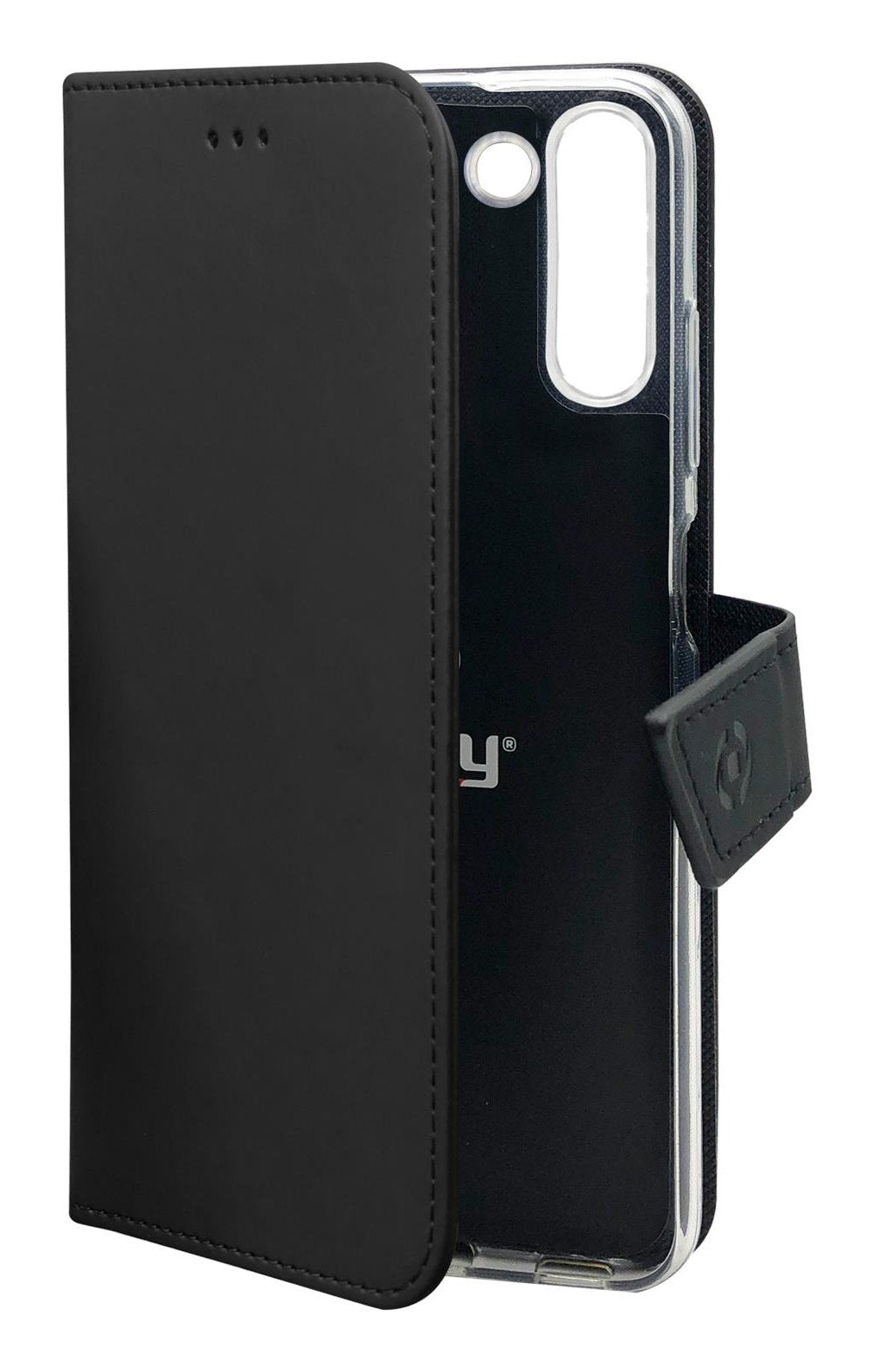 EAN 8021735200840 - Celly WALLY funda para teléfono móvil 16,5 cm (6.5") Funda cartera Negro imagen 1