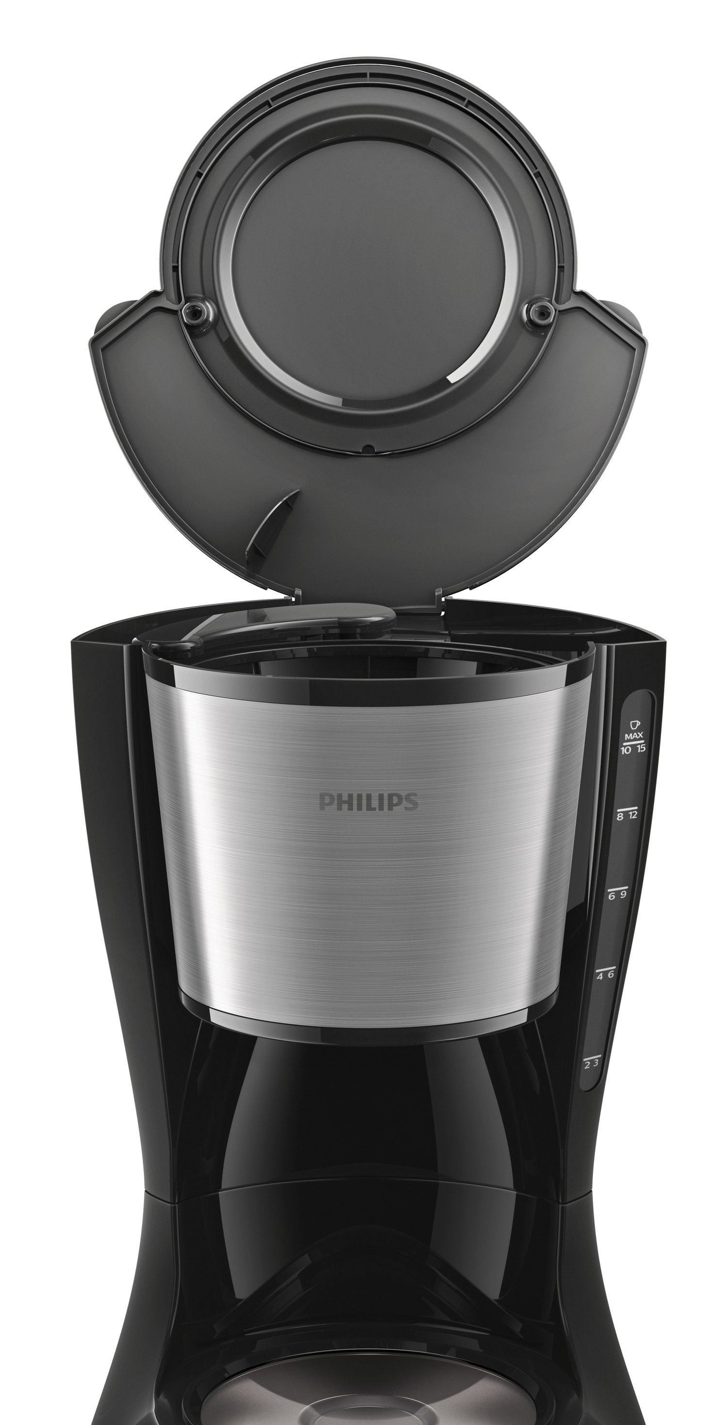 Cafetera De Goteo Philips Daily Collection Hd7462 Acero Inoxidable Negro