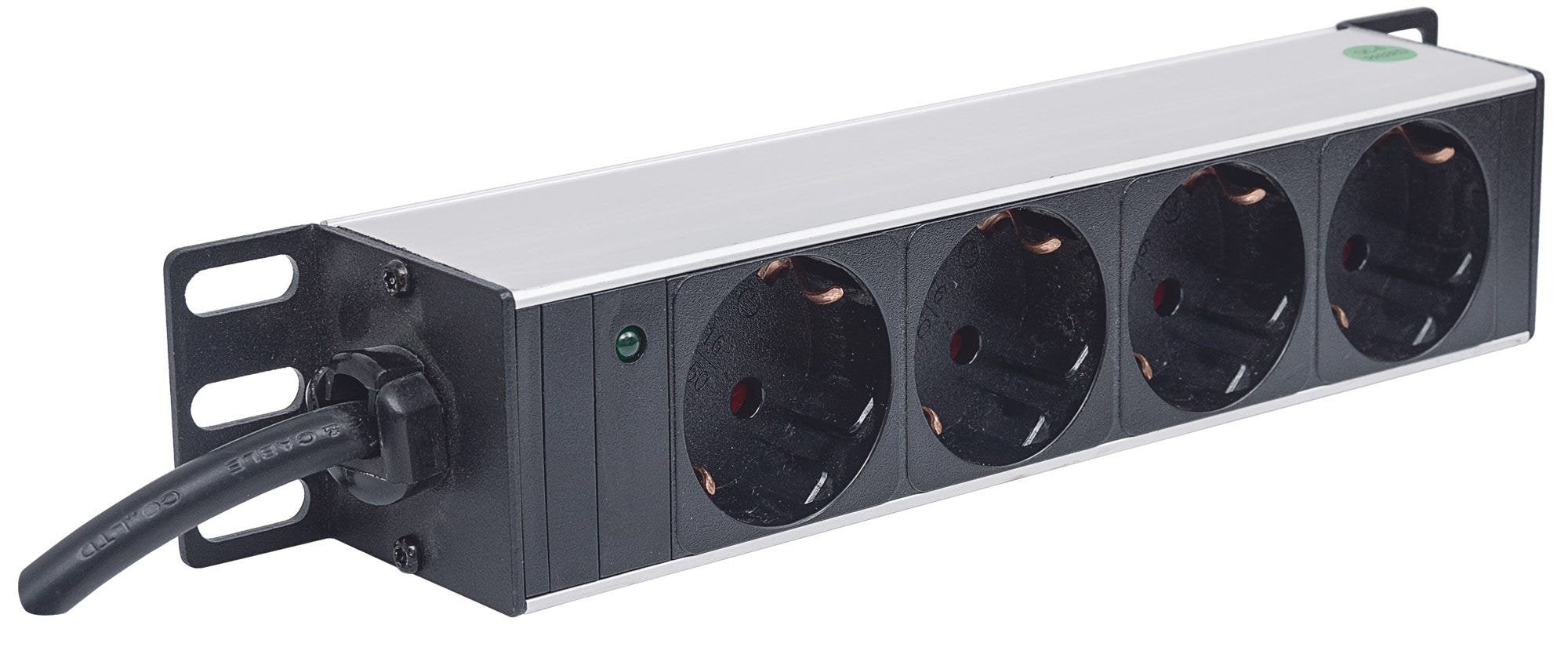 EAN 0766623714020 - Intellinet 714020 unidad de distribución de energía (PDU) 4 salidas AC 1U Gris imagen 2