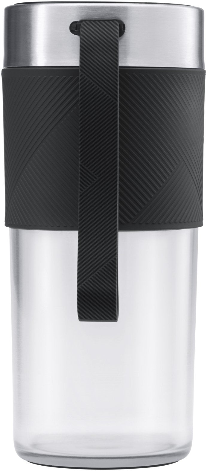 Batidora Wmf Kitchenminis Mix On The Go 0,3 L 50 W Negro, Acero Inoxidable, Transparente