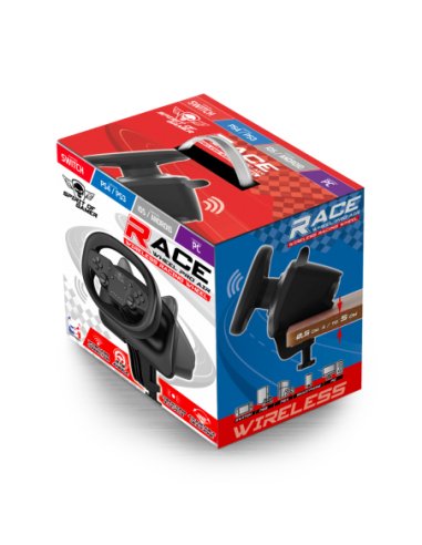EAN 3700104441682 - Spirit of Gamer RACE WHEEL PRO AIR Negro Bluetooth/USB Volante Android, Nintendo Switch, PC, PlayStation imagen 3