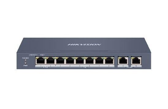 EAN 6941264094708 - Hikvision DS-3E1310HP-EI switch Gestionado Fast Ethernet (10/100) Energía sobre Ethernet (PoE) Gris imagen 1