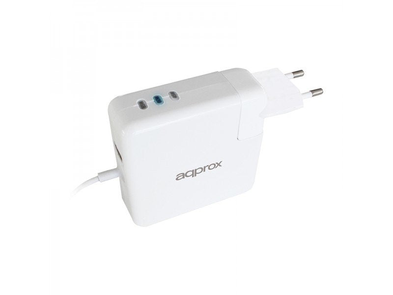 Approx Cargador Especifico Para Apple 45/60/85w Type L Conexion Adicional Usb 5v 2.1a