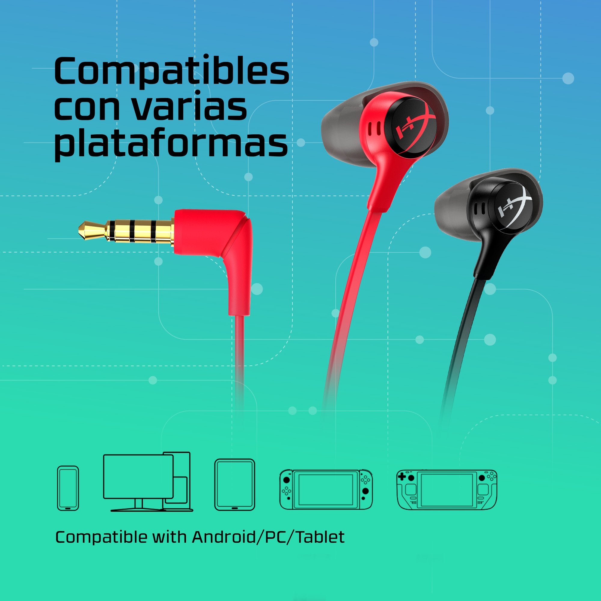 EAN 0196786923265 - HyperX Cloud Earbuds II BLK Gaming Earbuds with Mic Alámbrico Dentro de oído Juego imagen 7