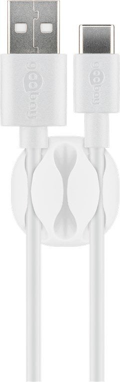 Juego De 5 Piezas Para Organizar Y Sujetar Cables, Extraíble, Tamaños Varios, Blanco Blister