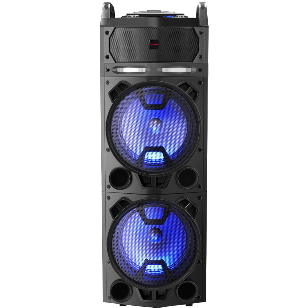 Karaoke Portatil Aiwa Kbtus-900 Negro 100w Rms/Bluetooth/Usb/M-Sd/Aux In/2xmicrofono/Led Kbtus-900