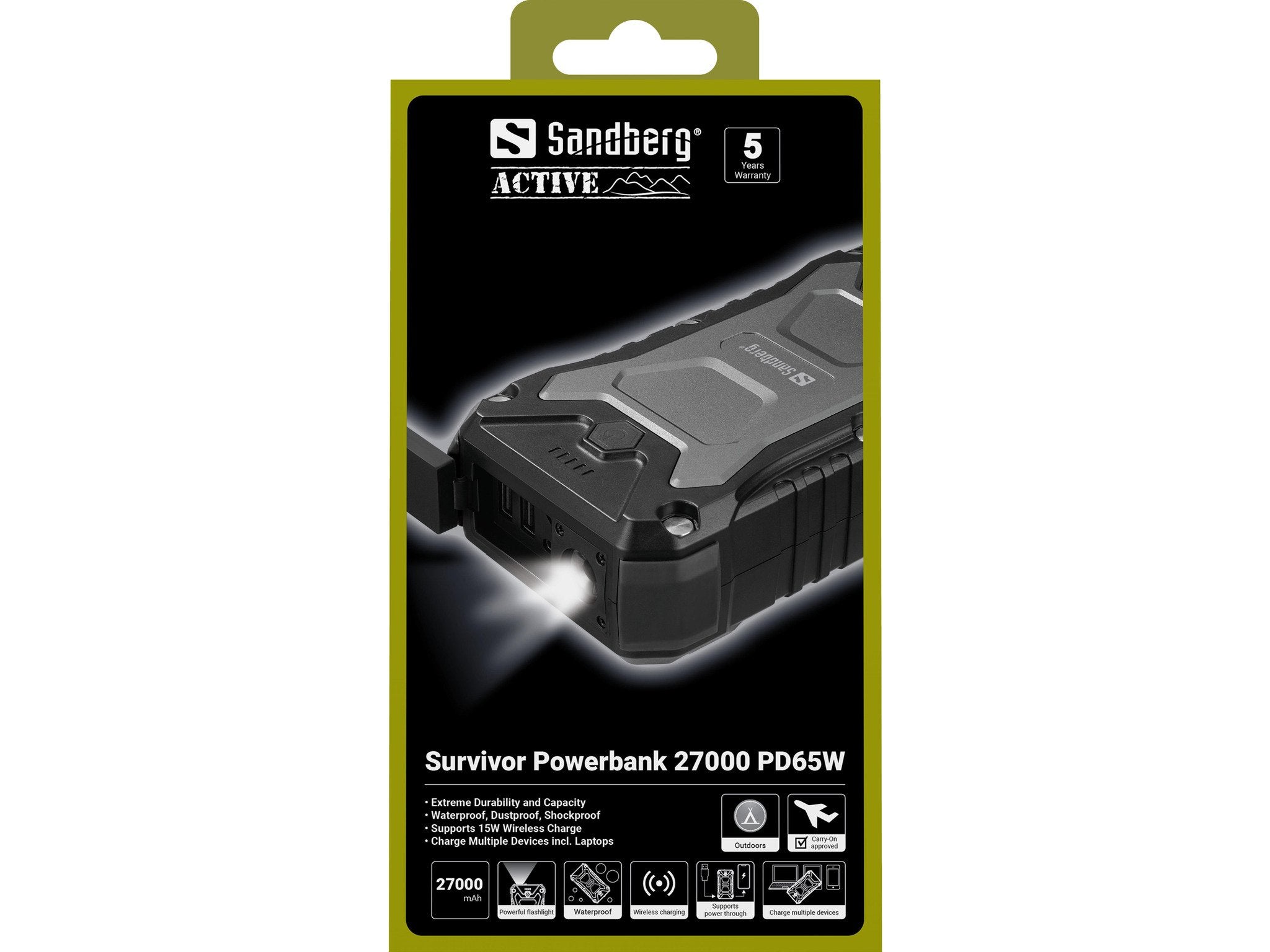 EAN 5705730420993 - Sandberg 420-99 batería externa 27000 mAh Cargador inalámbrico Negro imagen 4