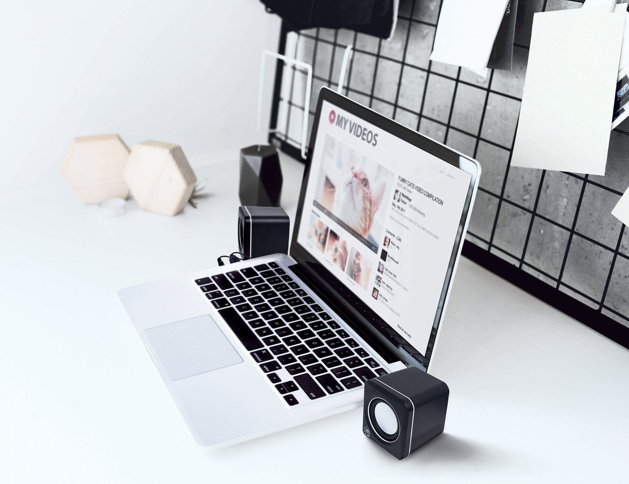 Manhattan Lautsprechersymem Usb 2 Lautsprecher Negro