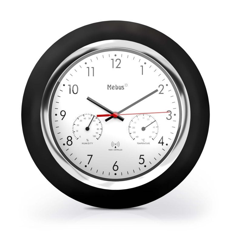 EAN 4007218194534 - Mebus 19453 reloj de mesa o pared Reloj digital Alrededor Negro, Blanco imagen 1