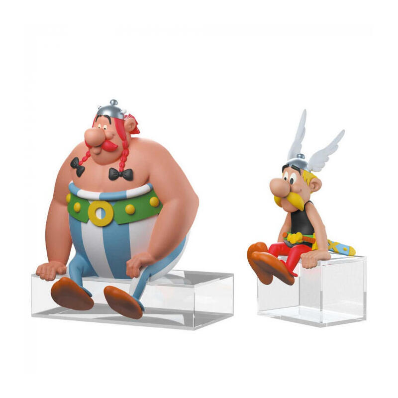 Figura Astérix Y Obélix Sentados 12-13.5 Cms