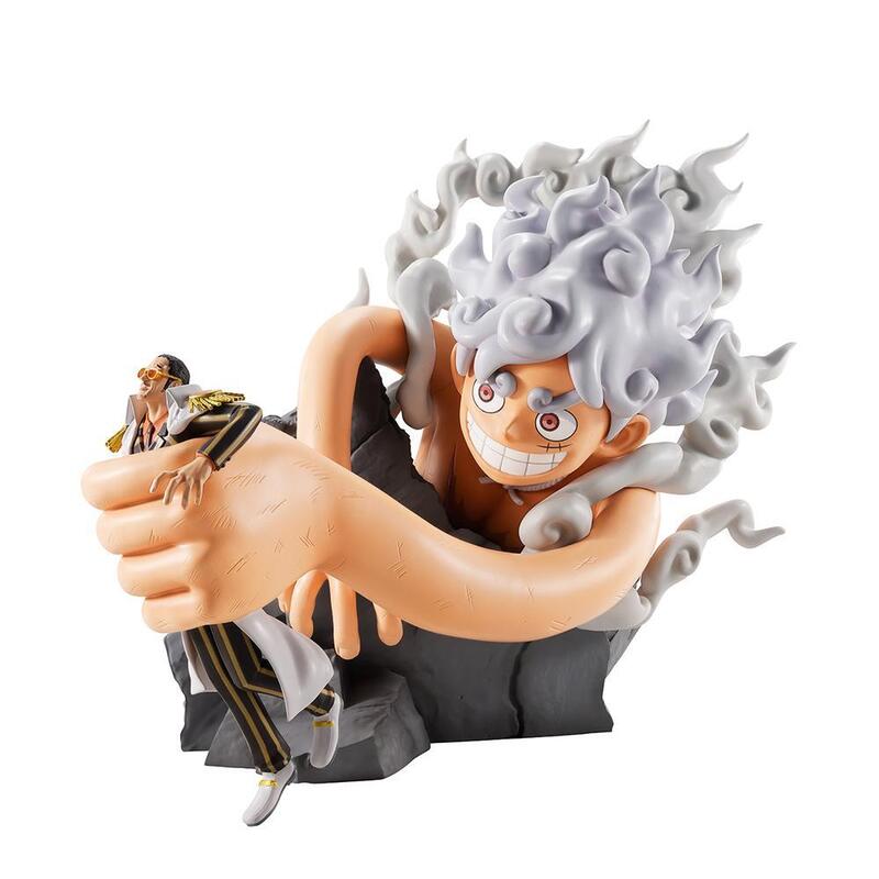 Figura Bandai Ichibansho One Piece Revible Moment Monkey D. Luffy Gear 5 Vs Borsalino Burst Enrgy