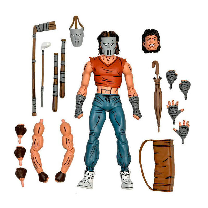 Figura Casey Jones In Red Shirt Fig. 18 Cm Teenage Mutant Ninja Turtles Mirage Comics