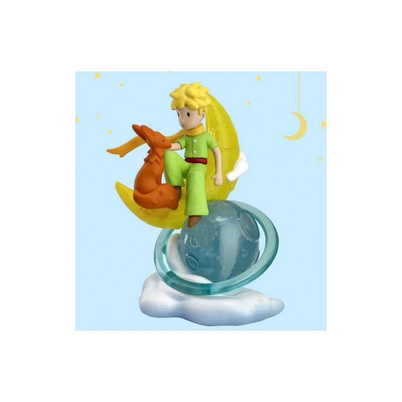 Figura El Principito Y El Zorro En La Luna 8cm