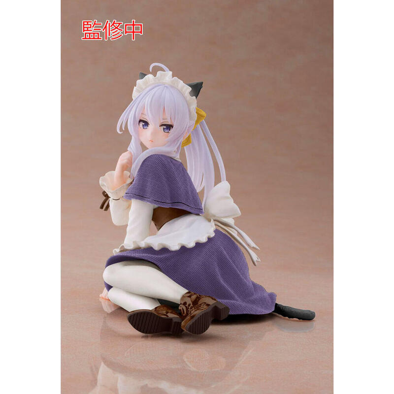Figura Elaina Cat Maid Ver. Renewal Edition Desktop Cute Fig. 13 Cm Wandering Witch: The Journey