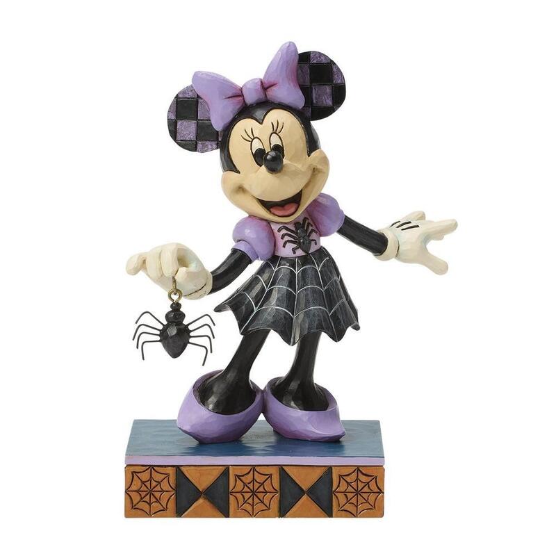 Figura Enesco Disney Minnie Con Vestido De Araña